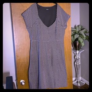 Polka dot swing dress